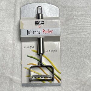 KUHN RIKON Stainless Steel 7" Julienne Peeler w/ Guard Switzerland NEW